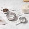 imageLe Creuset BatchBaking Measuring Cups Stainless Steel Set of 4 23 ampamp 34 ampamp 15 ampamp 2 cupsBatch Baking Measuring Cups