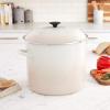 imageLe Creuset Enamel On Steel Stockpot 8 qt OysterMeringue