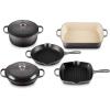 imageLe Creuset Enameled Cast Iron Signature Cookware Set 5 pc  WhiteOyster