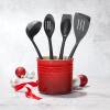 imageLe Creuset Revolution BiMaterial Saute Spoon 135quot x 25quot CeriseCerise Cherry Red