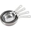 imageLe Creuset BatchBaking Measuring Cups Stainless Steel Set of 4 23 ampamp 34 ampamp 15 ampamp 2 cupsBatch Baking Measuring Cups