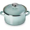 imageLe Creuset Enamel on Steel Traditional Petite Stockpot 38qt WhiteSea Salt
