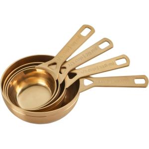 imageLe Creuset BatchBaking Measuring Cups Stainless Steel Set of 4 23 ampamp 34 ampamp 15 ampamp 2 cupsMeasuring Cups