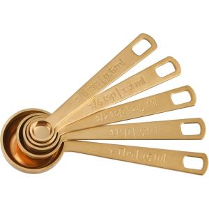 imageLe Creuset BatchBaking Measuring Cups Stainless Steel Set of 4 23 ampamp 34 ampamp 15 ampamp 2 cupsMeasuring Spoons