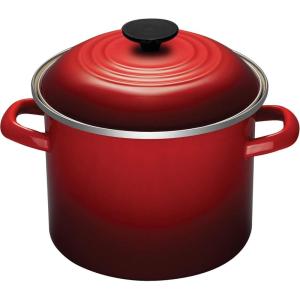 imageLe Creuset Enamel On Steel Stockpot 8 qt OysterCerise