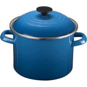 imageLe Creuset Enamel On Steel Stockpot 8 qt OysterMarseille