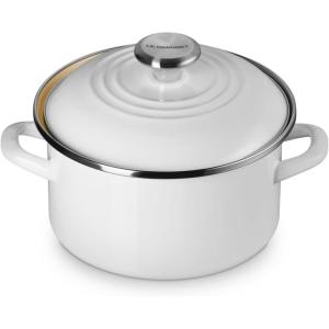 imageLe Creuset Enamel on Steel Traditional Petite Stockpot 38qt WhiteWhite