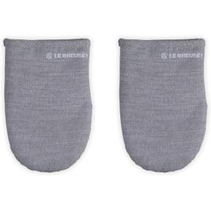 imageLe Creuset Set of 2 Mini Oven Mitts 8quot SableCharbon