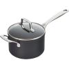 imageLe Creuset Essential Nonstick Ceramic Saucepan with Glass Lid 2 qt Black