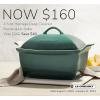 imageLe Creuset Heritage Stoneware Deep Baker with Lid 45 qt WhiteWhite