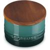 imageLe Creuset Signature Salt Cellar and Storage Canister with Wood Lid 12 qt WhiteArtichaut