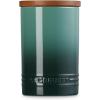 imageLe Creuset Signature Salt Cellar and Storage Canister with Wood Lid 12 qt WhiteArtichaut
