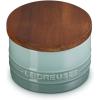 imageLe Creuset Signature Salt Cellar and Storage Canister with Wood Lid 12 qt WhiteSea Salt
