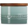 imageLe Creuset Signature Salt Cellar and Storage Canister with Wood Lid 12 qt WhiteSea Salt