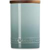 imageLe Creuset Signature Salt Cellar and Storage Canister with Wood Lid 12 qt WhiteSea Salt