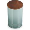 imageLe Creuset Signature Salt Cellar and Storage Canister with Wood Lid 12 qt WhiteSea Salt