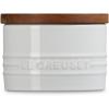 imageLe Creuset Signature Salt Cellar and Storage Canister with Wood Lid 12 qt WhiteWhite