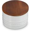 imageLe Creuset Signature Salt Cellar and Storage Canister with Wood Lid 12 qt WhiteWhite