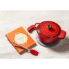 imageLe Creuset Silicone Set of 2 Handle Grips 5quot x 2 12quot each CeriseCerise