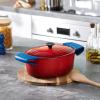imageLe Creuset Silicone Set of 2 Handle Grips 5quot x 2 12quot each CeriseMarseille