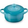 imageLe Creuset Stoneware Mini Round Cocotte 14 oz WhiteCaribbean