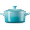 imageLe Creuset Stoneware Mini Round Cocotte 14 oz WhiteCaribbean