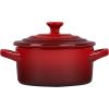 imageLe Creuset Stoneware Mini Round Cocotte 14 oz WhiteCerise