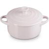 imageLe Creuset Stoneware Mini Round Cocotte 14 oz WhiteCerise