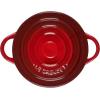imageLe Creuset Stoneware Mini Round Cocotte 14 oz WhiteCerise