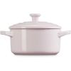 imageLe Creuset Stoneware Mini Round Cocotte 14 oz WhiteCerise