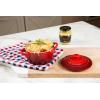imageLe Creuset Stoneware Mini Round Cocotte 14 oz WhiteCerise