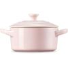 imageLe Creuset Stoneware Mini Round Cocotte 14 oz WhiteChiffon Pink