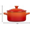 imageLe Creuset Stoneware Mini Round Cocotte 14 oz WhiteFlame