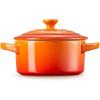 imageLe Creuset Stoneware Mini Round Cocotte 14 oz WhiteFlame