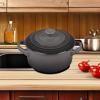 imageLe Creuset Stoneware Mini Round Cocotte 14 oz WhiteOyster