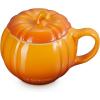 imageLe Creuset Stoneware Pumpkin Mug with Lid 14 oz PersimmonPersimmon