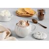 imageLe Creuset Stoneware Pumpkin Mug with Lid 14 oz PersimmonWhite