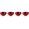 imageLe Creuset Stoneware Set of 4 Soup Bowls 22 oz 625quot each WhiteCerise