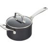 imageLe Creuset Essential Nonstick Ceramic Saucepan with Glass Lid 2 qt Black