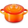 imageLe Creuset Stoneware Mini Round Cocotte 14 oz WhiteFlame