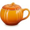 imageLe Creuset Stoneware Pumpkin Mug with Lid 14 oz PersimmonPersimmon