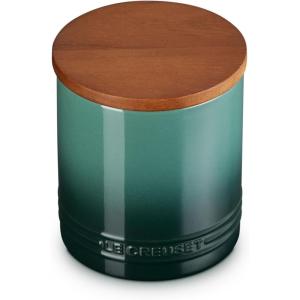 imageLe Creuset Signature Salt Cellar and Storage Canister with Wood Lid 12 qt WhiteArtichaut