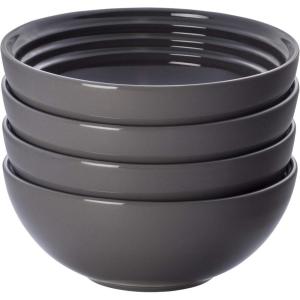 imageLe Creuset Stoneware Set of 4 Soup Bowls 22 oz 625quot each WhiteOyster
