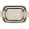 imageLe Creuset Stoneware Heritage Set 3 Rectangular Dishes ArtichautSea Salt