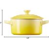 imageLe Creuset Stoneware Mini Round Cocotte 14 oz WhiteSoleil