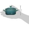 imageLe Creuset Stoneware Set of 4 Mini Cocottes with Cookbook 8 oz each CeriseCaribbean