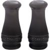 imageLe Creuset Stoneware Salt ampamp Pepper Shakers Set of 2 4 oz each WhiteOyster
