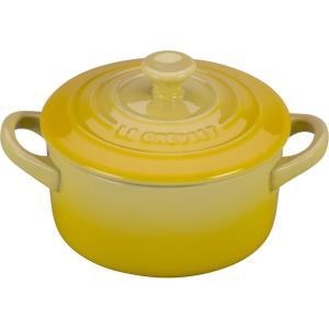 imageLe Creuset Stoneware Mini Round Cocotte 14 oz WhiteSoleil