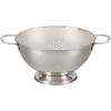 imageLe Creuset Set of 3 Nested Mixing Bowls wNonslip Silicone Base ampamp Plastic Air Tight Lids Large Stainless SteelColanders