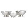 imageLe Creuset Set of 3 Nested Mixing Bowls wNonslip Silicone Base ampamp Plastic Air Tight Lids Large Stainless SteelColanders